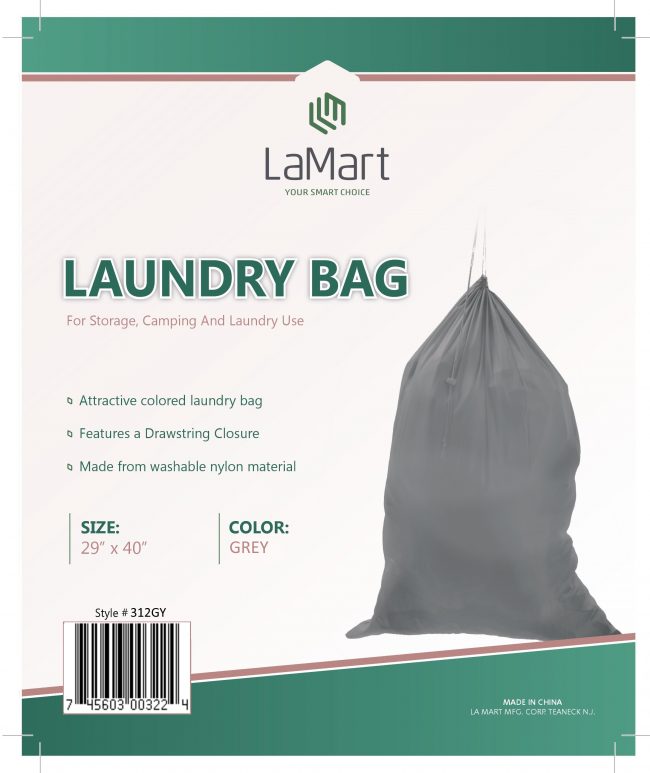Laundry Bag Grey LaMart