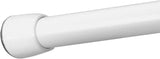 Shower Curtain Rod in White Color | 70” x 72” | iDesign