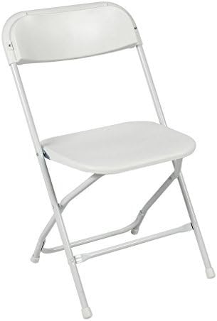 Folding Chair White Thin Plastic Ontario