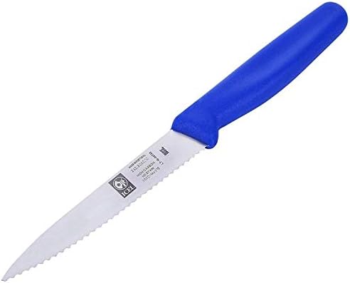 Paring Knife Serrated 3.5" Blue Icel