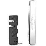 2 in 1 Compact Folding Knife Non Serrated & Sharpener Combo