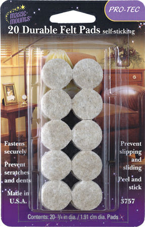 Felt Pads 3/4" 20PK