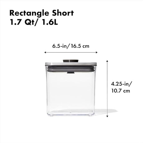 POP Container 1.7QT Silver Top OXO