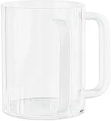 Wash Cup White Handle Blue Sky