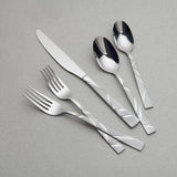 Stainless Steel Flatware 20pc | Jubilee Frost | Silver | Kensington Home