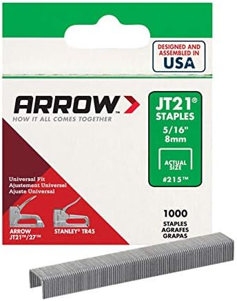 JT21 Staples 5/16" 8mm Arrow