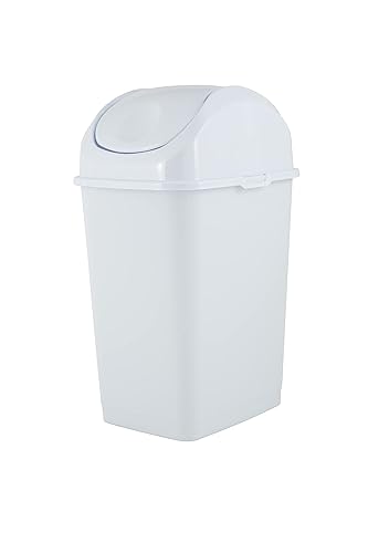 Trash Can Swing 4.5 Gal White Superio