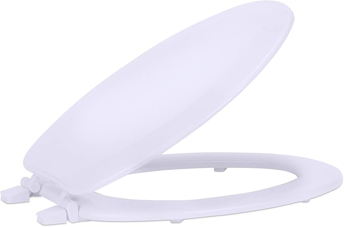 Wood Toilet Seat White 19" Achim