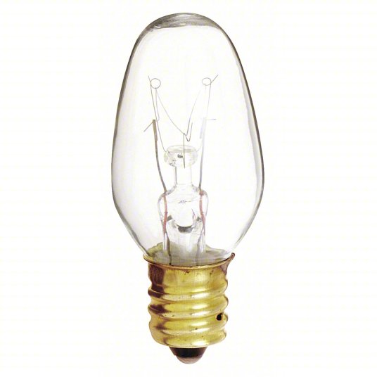 Night Light Bulb Clear 4W 2PK Satco