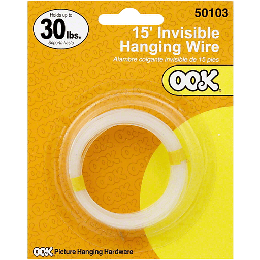 Invisible Hanging Wire 15FT 30LB OOK