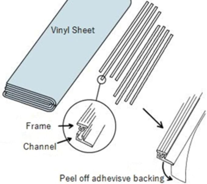 Window Kip-Snap Reusable 36''x60'' Rux Eco