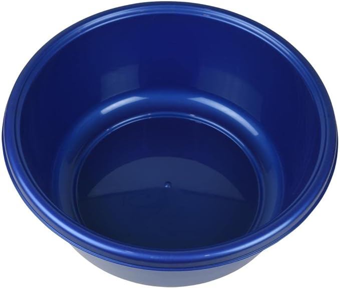 Plastic Wash Basin Metallic Blue 11QT YBM