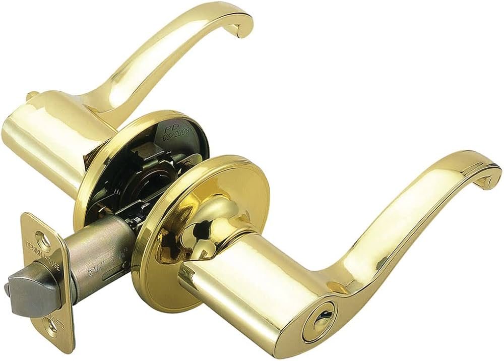Entry Scroll Lever Lock Set Door Knob