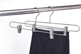 Chrome Straight Skirt Hangers 5PK Quality Hangers
