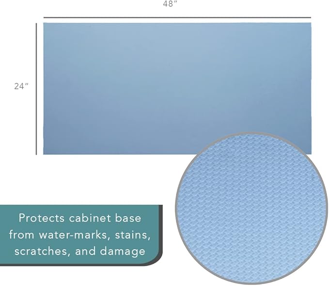 Under Sink Mat Blue Contact