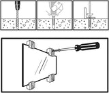 Adjustable Wide Plastic 1/4" Mirror Holders OOK