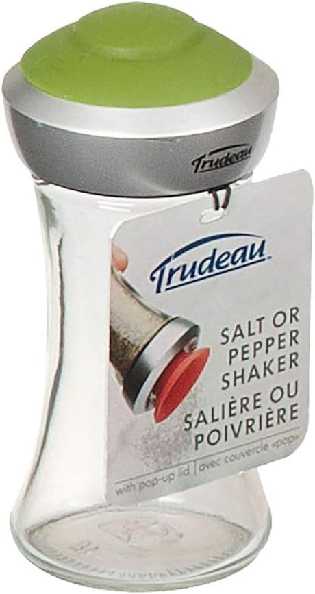Salt and Pepper Shaker | Glass Pop | Green Cap | Trudeau