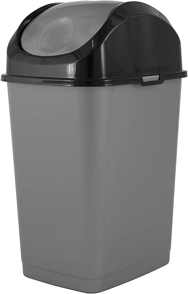 Trash Can Grey 5QT Swing Top Superio