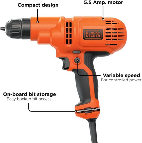 Black & Decker Drill/Driver 5.2AMP
