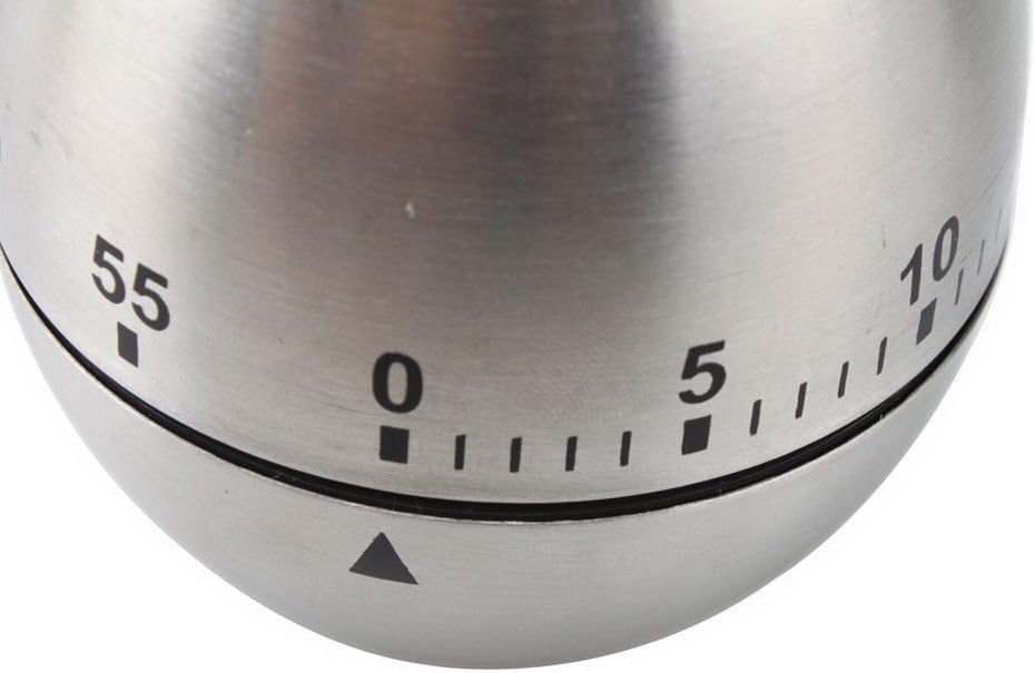Egg Timer Stainless Steel | 60‑Min Mechanical Kitchen Timer | Model 1481 | Norpro