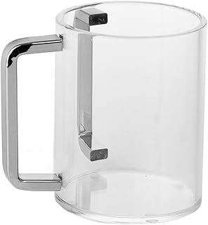 Clear Wash Cup w/ Shinny Silver Handle Design Styles Home