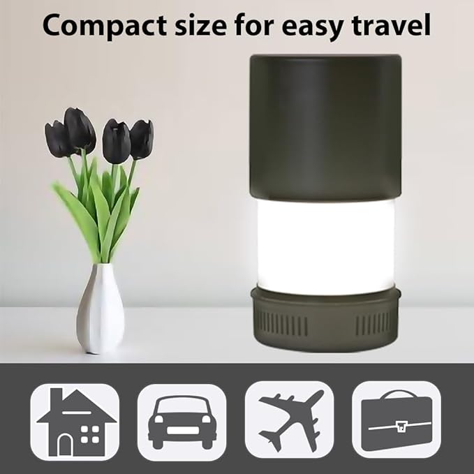 KosherLamp 360 Black | Shabbos LED Lamp for Travel