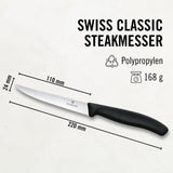 victorinox steak knife Stainless Blade | Black Handle | Serrated
