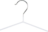 12pk White Flat Metal Hangers 12Pk Simplify