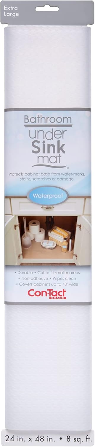 Under‑Sink Mat Non‑Adhesive | Clear | 24″ × 48″ | Con‑Tact