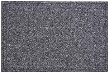Large Chevron Coir Doormat Grey 24" x 45" Superio