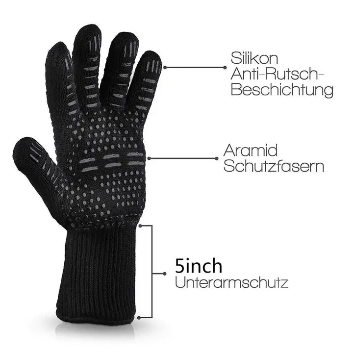 BBQ Grill Gloves Cut & Heat Resistant