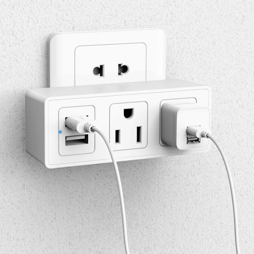 3 Plug With USB Outlet