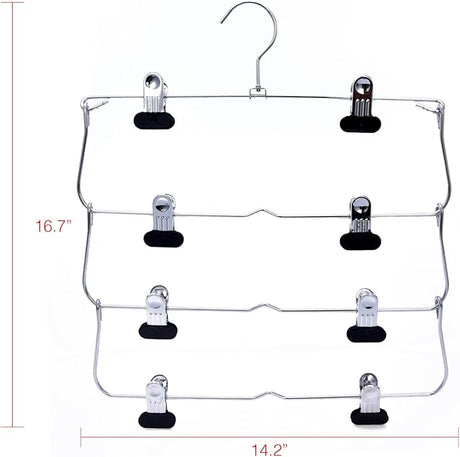 Foldable Metal 4 Tier Hangers