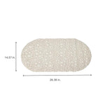 Non-Slip Bath Mat (26.4" x 14.6") Ivory Bath Bliss