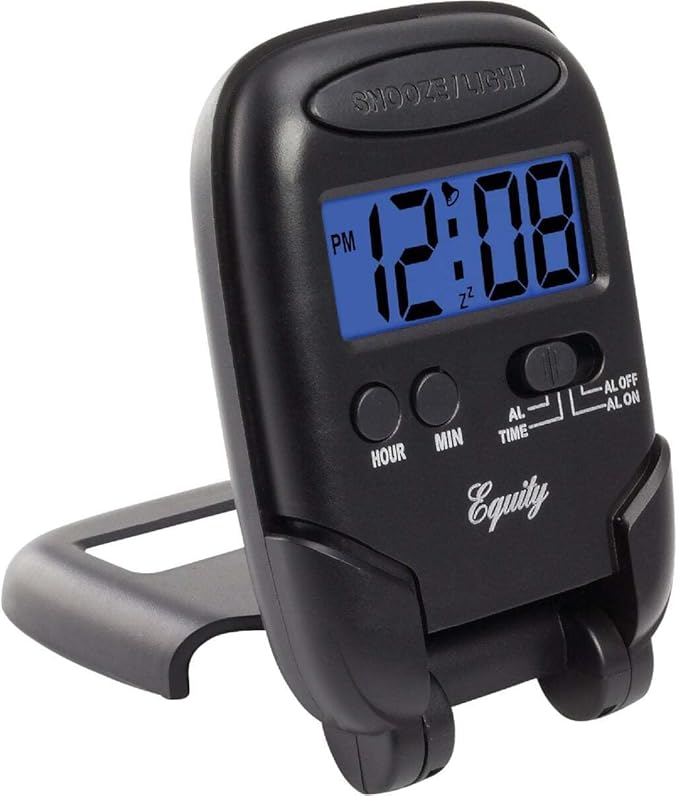 Folding LCD Travel Alarm Equity