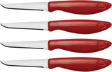 Paring Knife Set 4pc | Stainless Steel | Red | Joie