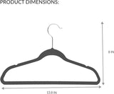 Velvet Kids Hangers 10pk Black Simplify