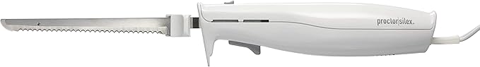 Proctor Silex Electric Knife | Serrated Blade | Model 74311 | White