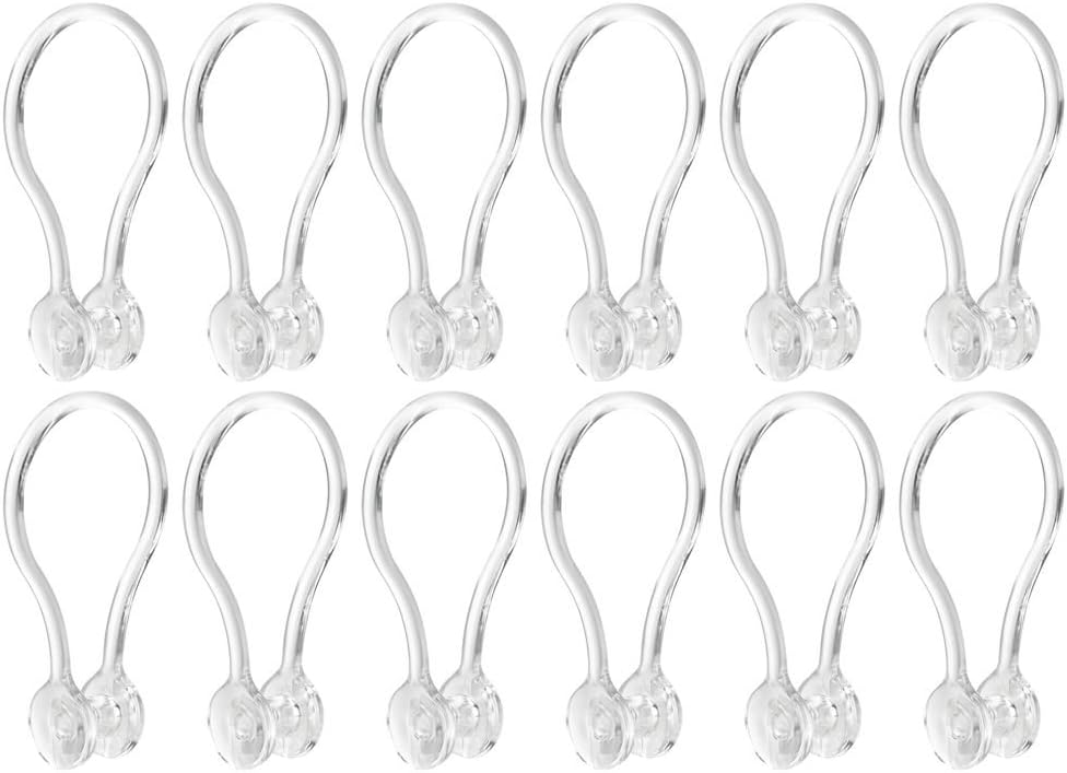 Shower Hook Clip Clear Inter Design