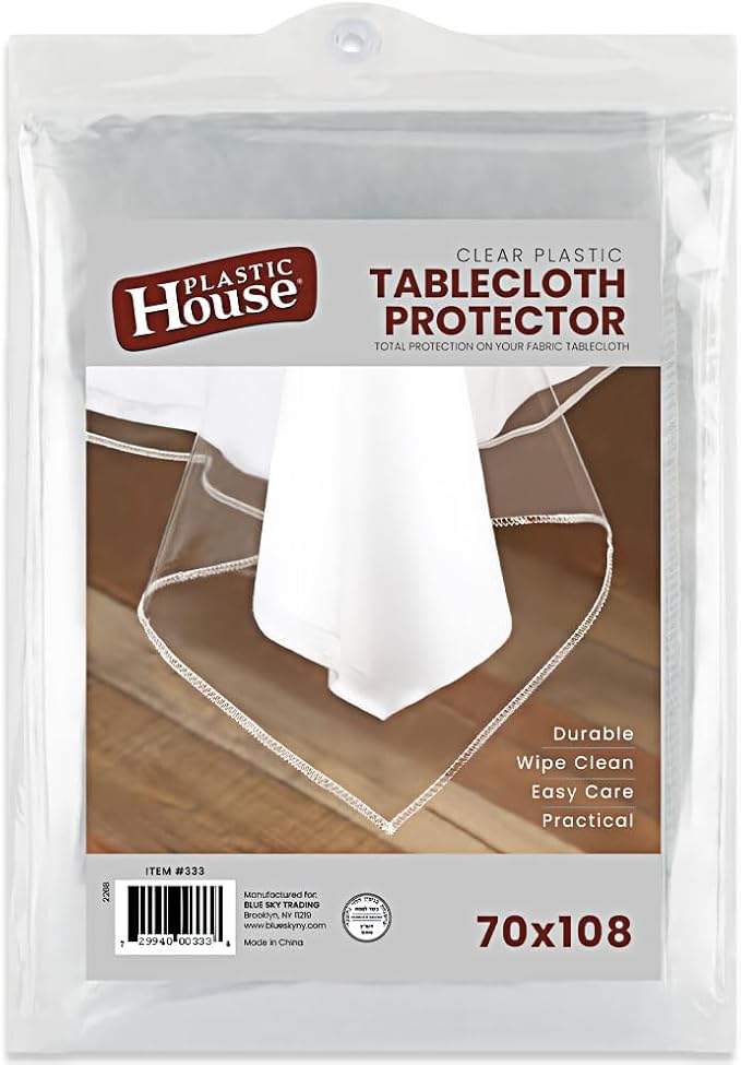 Clear Tablecloth 70X108 Kosher For Pesach