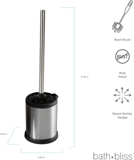 Bathroom Brush Silver Bath Bliss