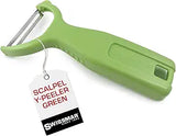 Y Peeler with Stainless Steel Scalpel Blade | Green | Swissmar