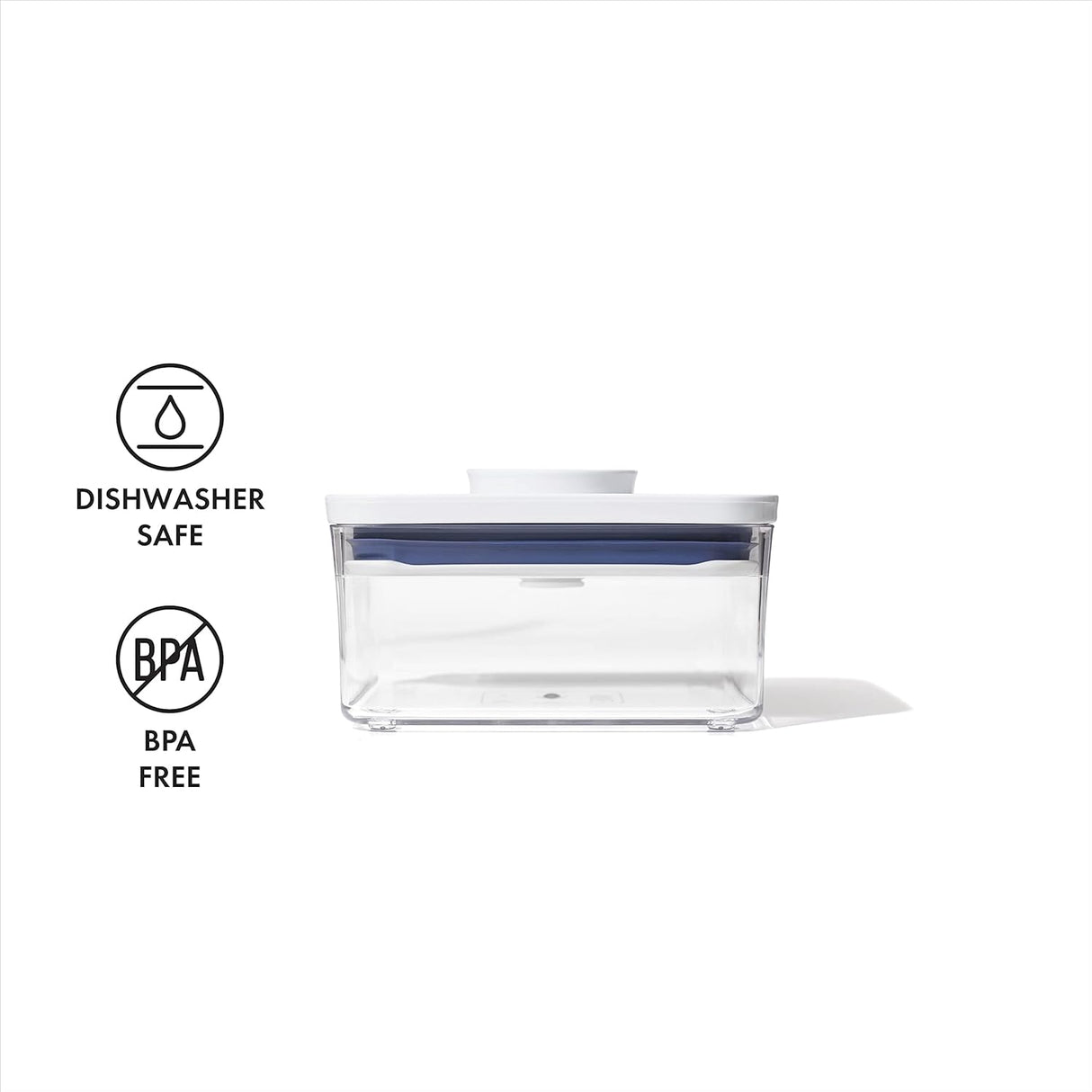 OXO Good Grips POP Container | Large Square Mini | 1.1QT | Clear