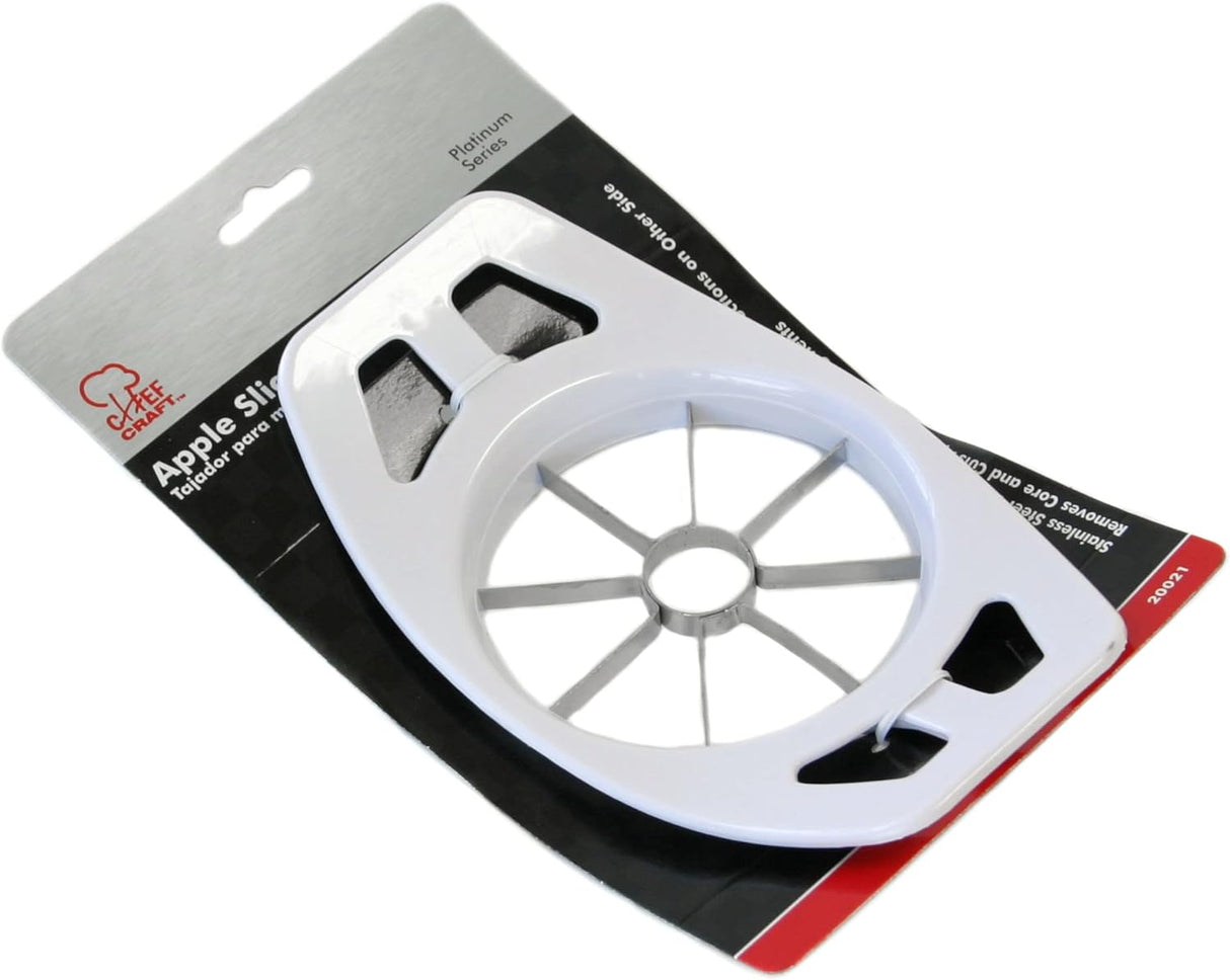 Stainless Steel Apple Slicer/Corer | 7"L x 5"W | White | Chef Craft