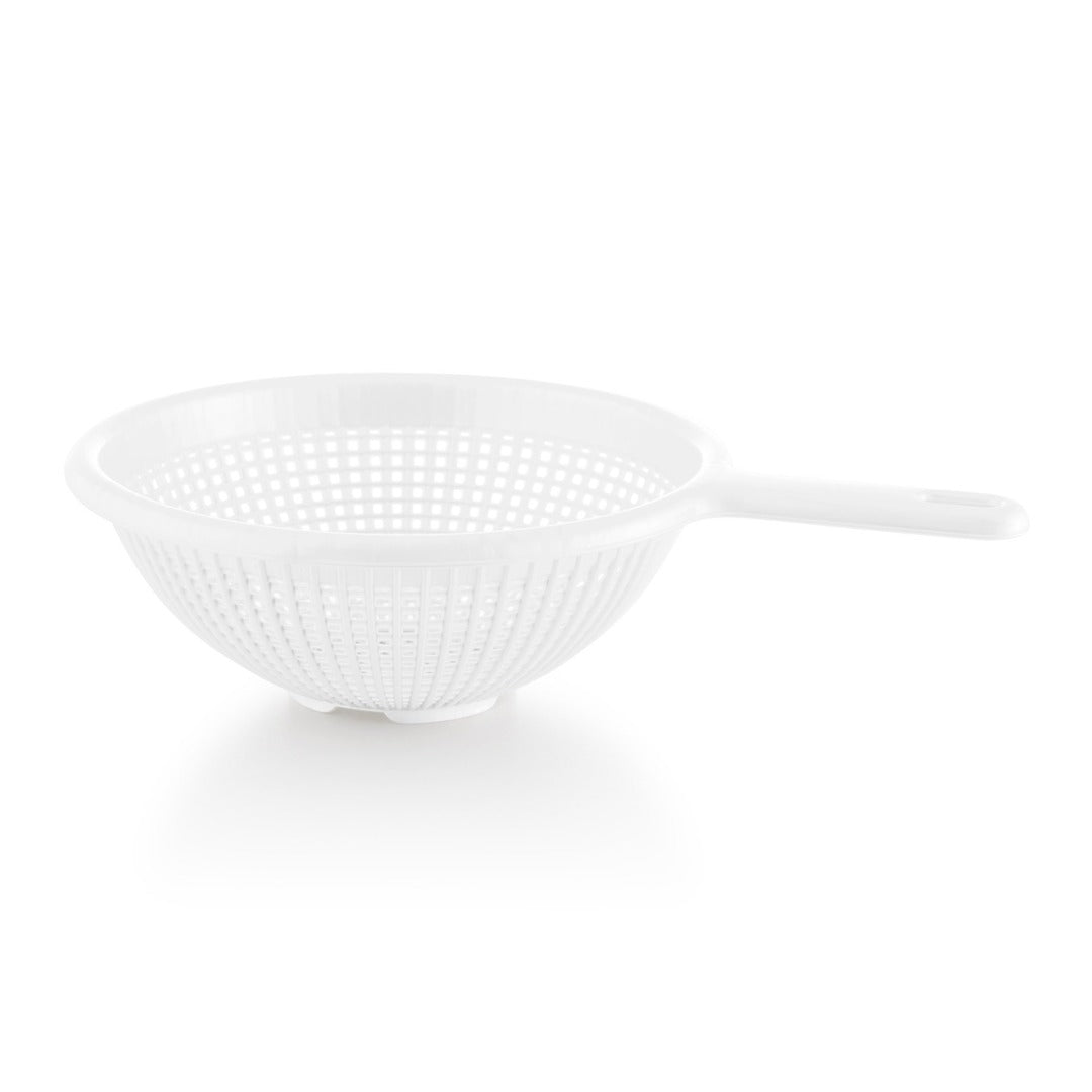 Plastic Strainer White 8.5" Handle YBM