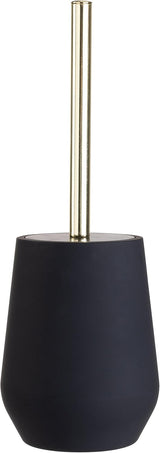 Toilet Brush With Holder | Rust-Proof Handle | Black | Bath Bliss