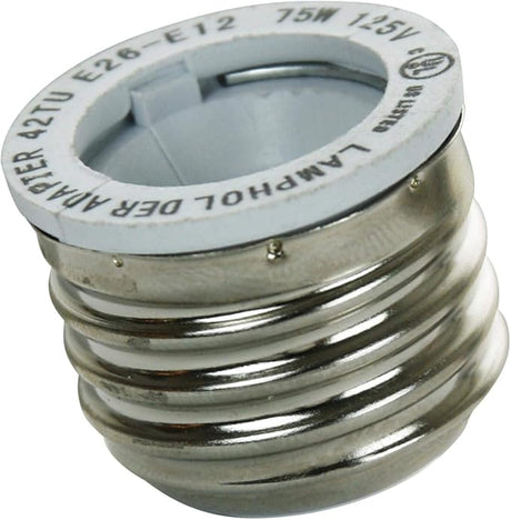 Medium Base To Candelabra Base Socket Sunlite