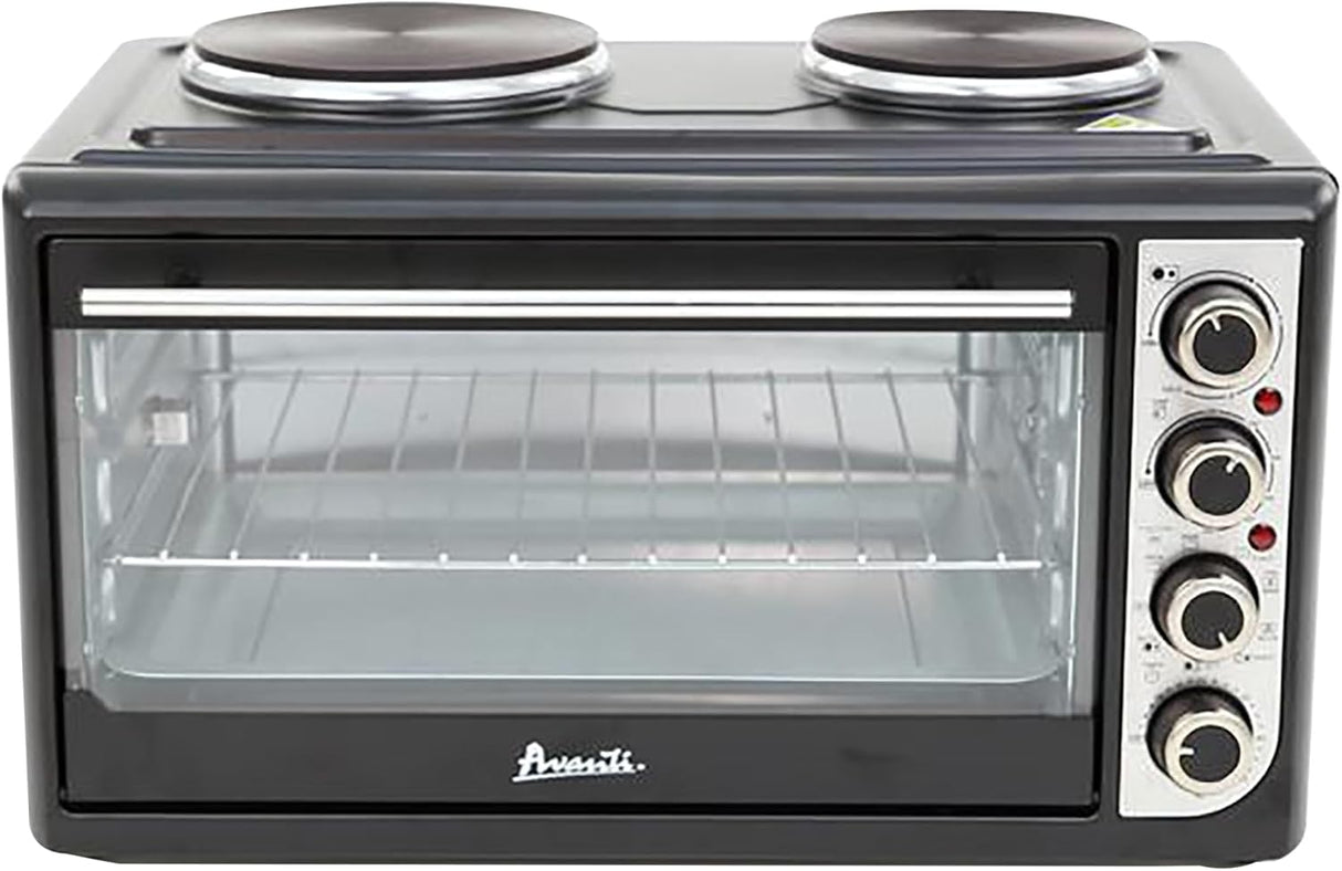 Avanti Portable Oven Multi Function w/Convection Rotisserie & Dual Burner