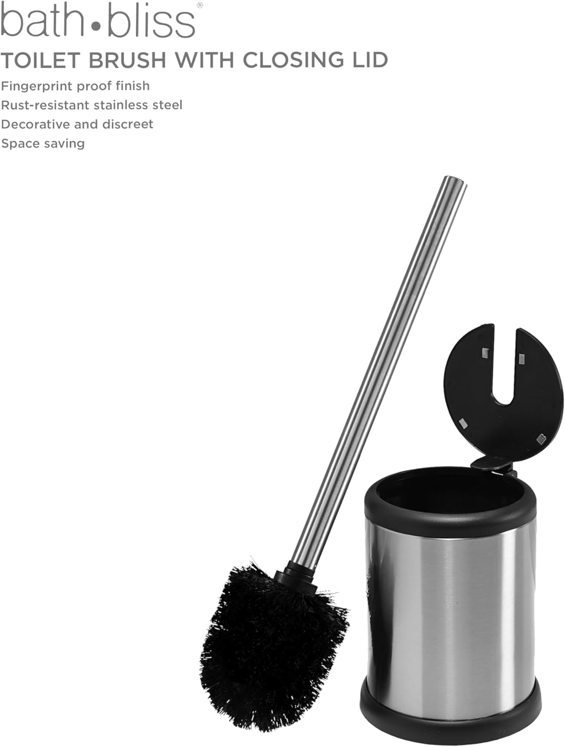 Bathroom Brush Silver Bath Bliss