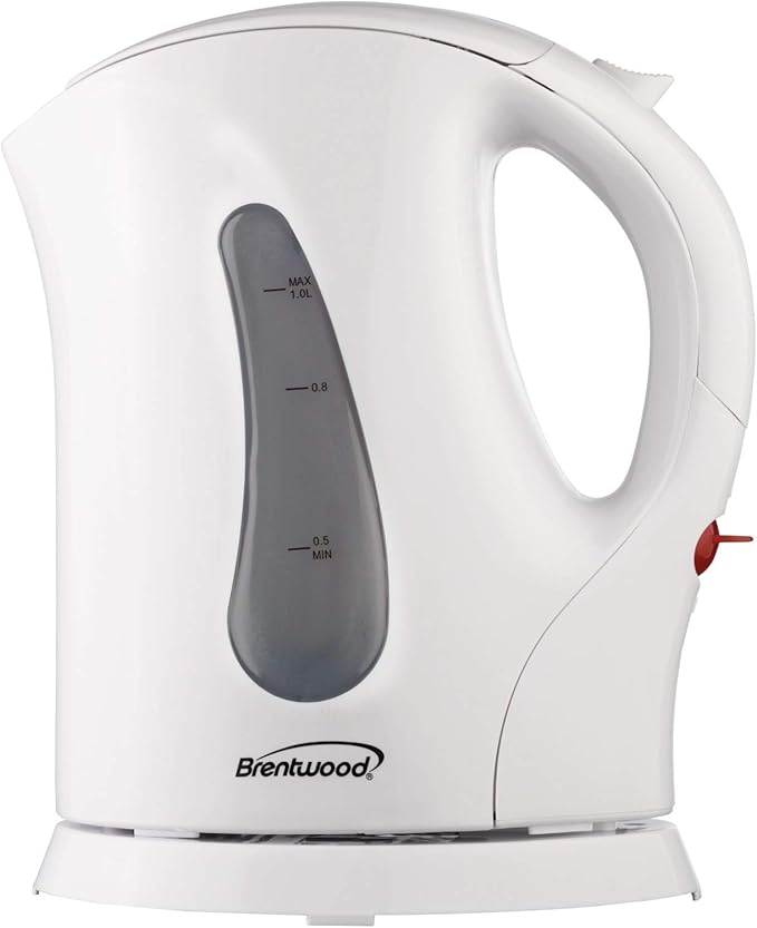 Electric Kettle 1L White Brentwood